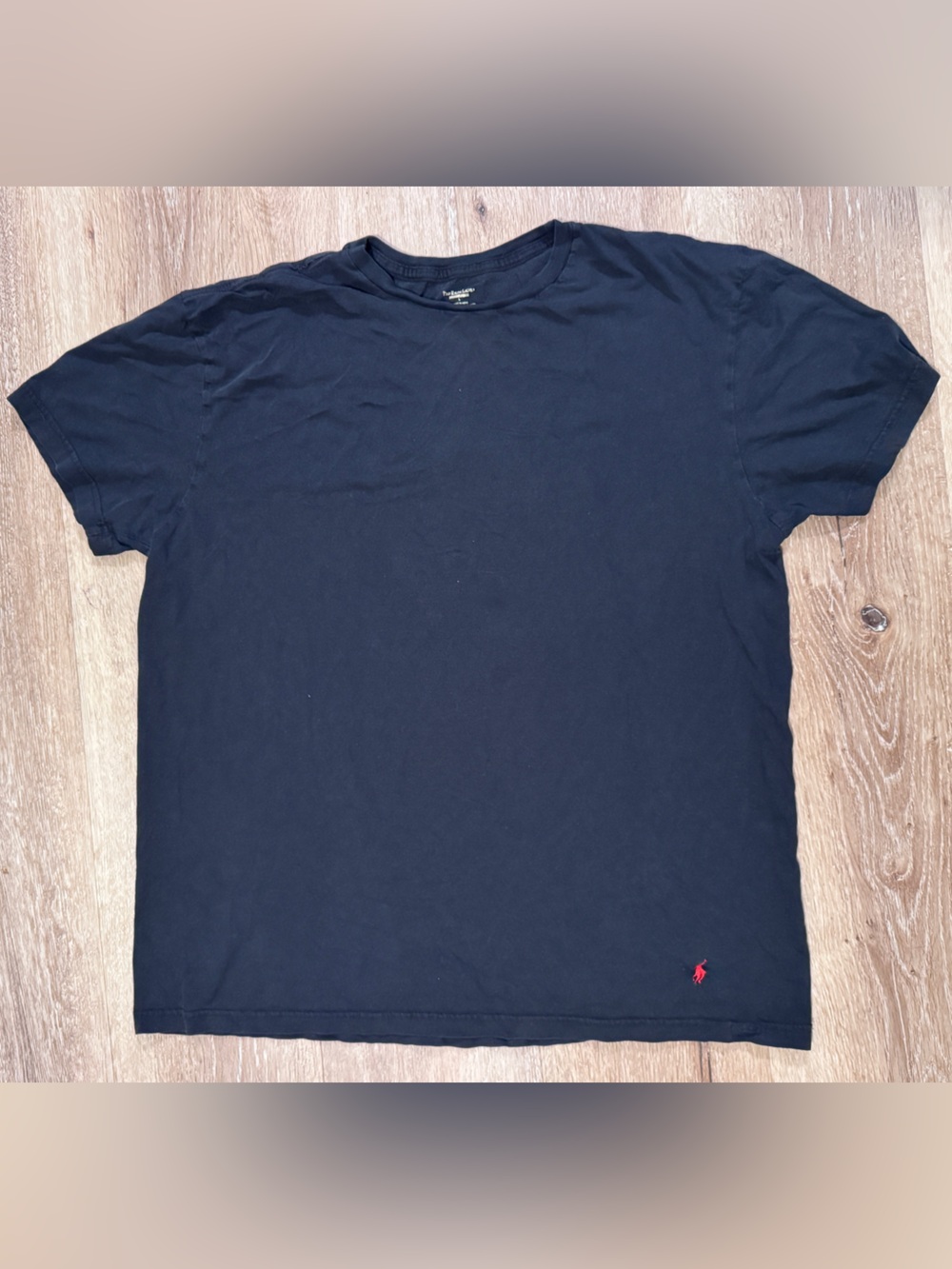 Set of 3 Polo by Ralph Lauren Black Short Sleeve Crew Neck Tee with Red Pony